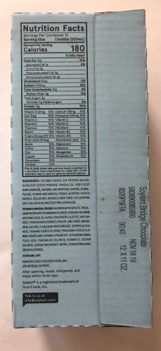 Soylent Bridge Nutrition Facts